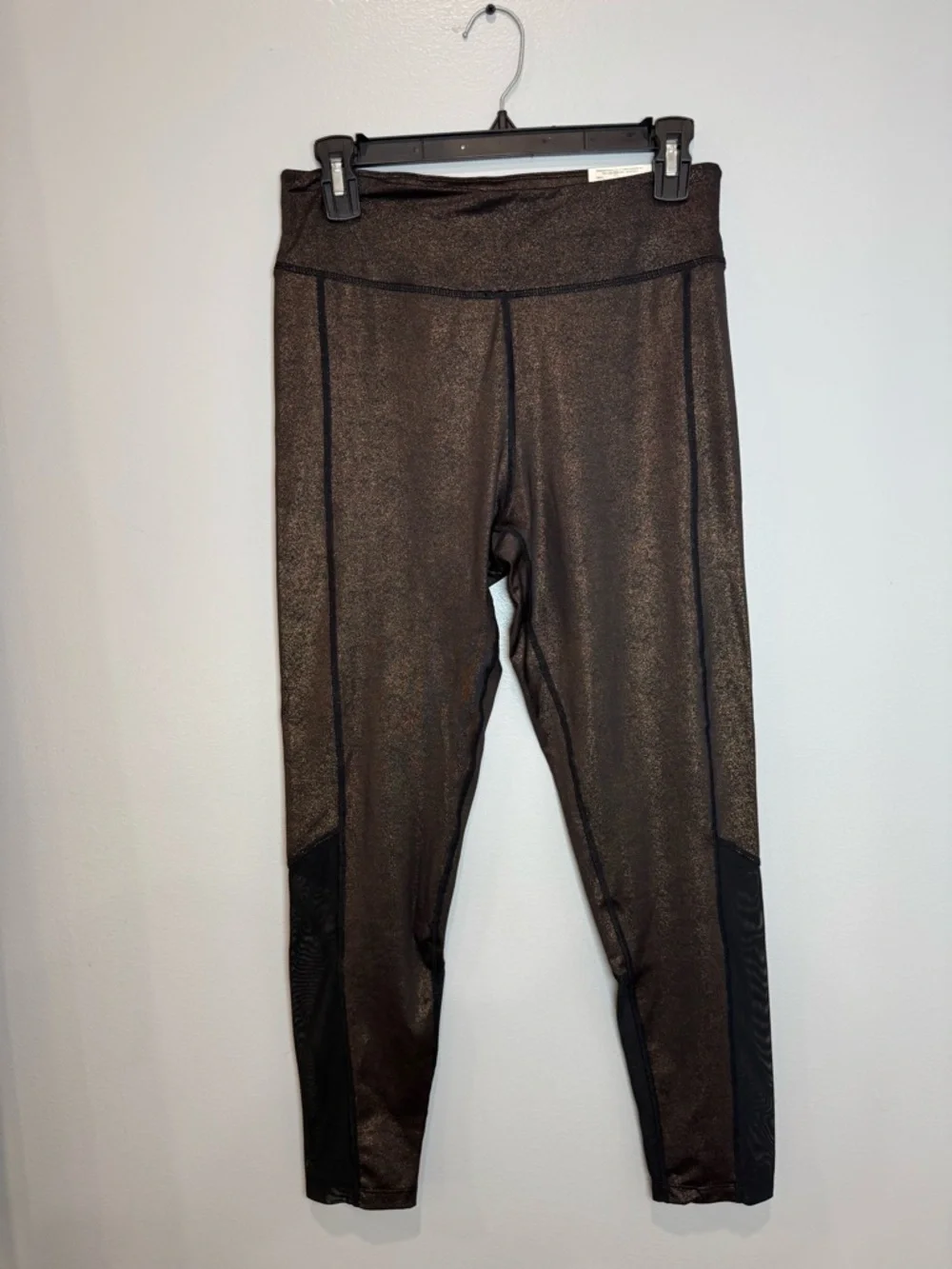 Xersion Performance Legging Mid-rise-fitted Jet Black Glitter Medium-Women's-NWT